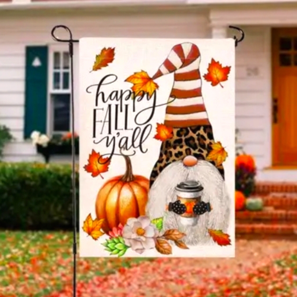 Happy Fall Y'all Garden Flag